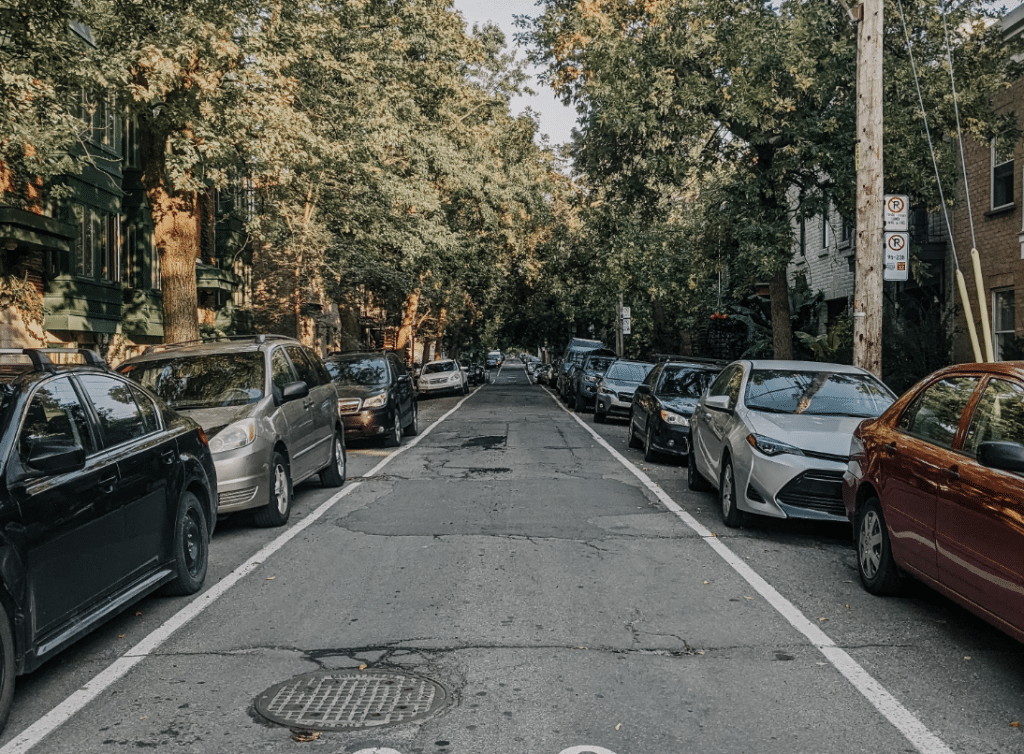 A safe residential street in Montreal's Quarter Latin